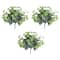 19" UV Resistant Artificial Fittonia Bush (Indoor/Outdoor) - Set of 3